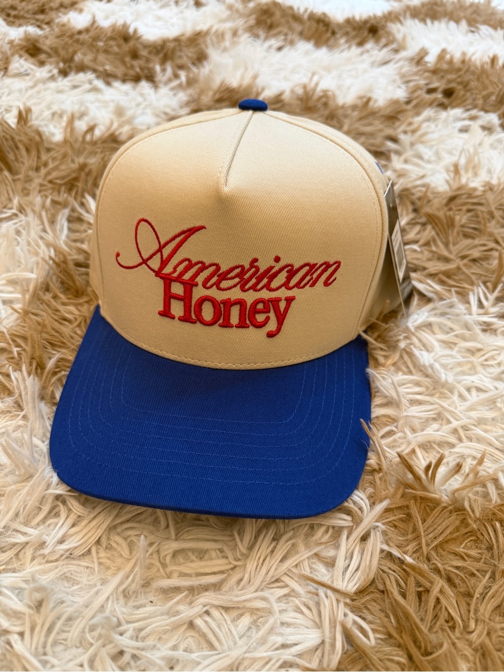 C&C California Beige and Blue 'American Honey' Trucker Hat